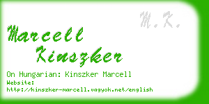 marcell kinszker business card